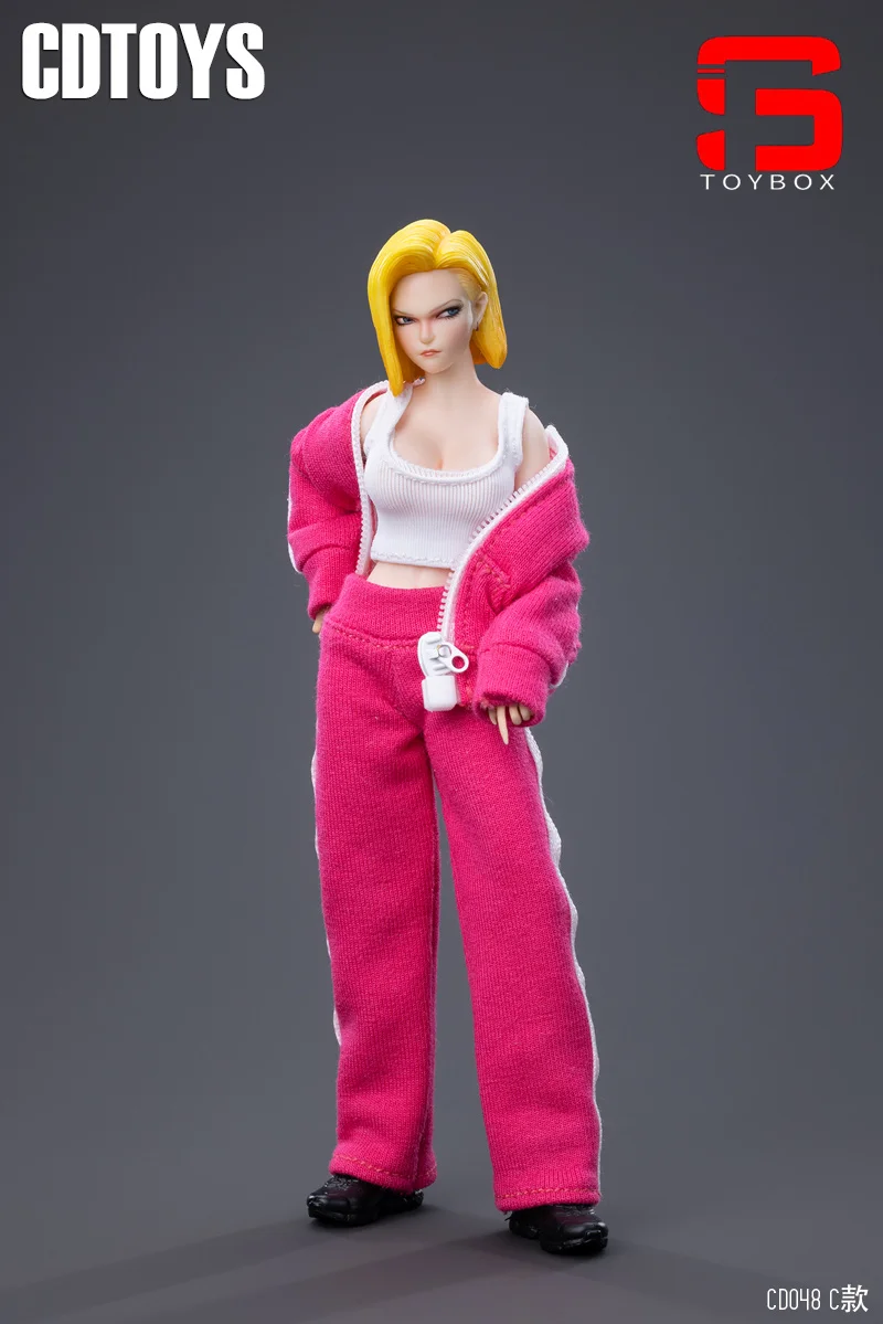 CDtoys CD048 1/12 Scale Android 18 Head Sculpt Costume Clothes