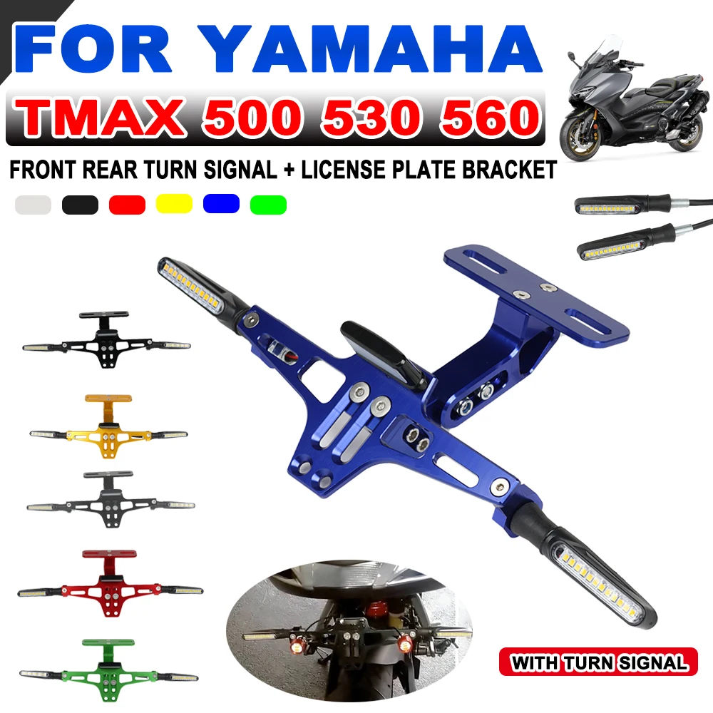

For Yamaha TMAX 530 560 TMAX530 TMAX530 TMAX560 Accessories Turn Signal Light Adjustable Tail Eliminator License Plate Bracket