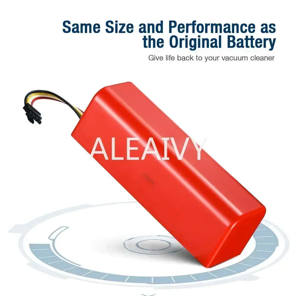 14.4V lithium-ion battery, compatible with original Xiaomi robot Roborock S50 S51 S55, robot vacuum cleaner battery replacement