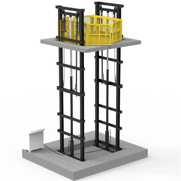 PLATFORM LIFT Hydraulic Wall Mounted Lift Platform Freight Elevator Goods Lift For Warehouse Workling Room Lifting Equipment