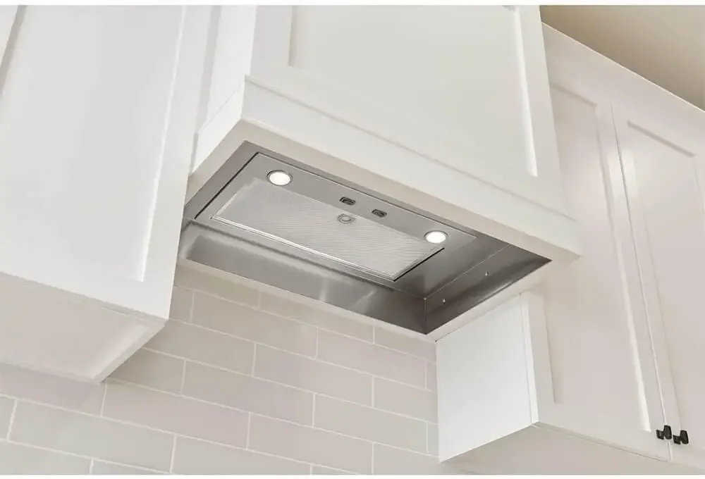 Custom Power Pack Range Hood Insert with 2-Speed Exhaust Fan and Light, 300 Max Blower CFM, Stainless Steel