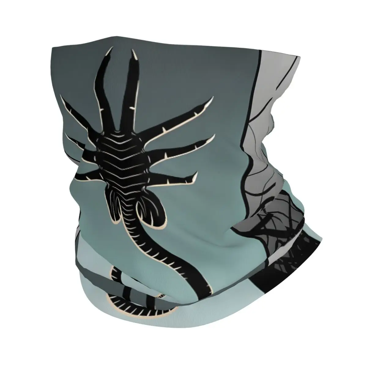 Facehugger Suspended In Fluid Scarf Neckerchief Neck Face Mask Polyester