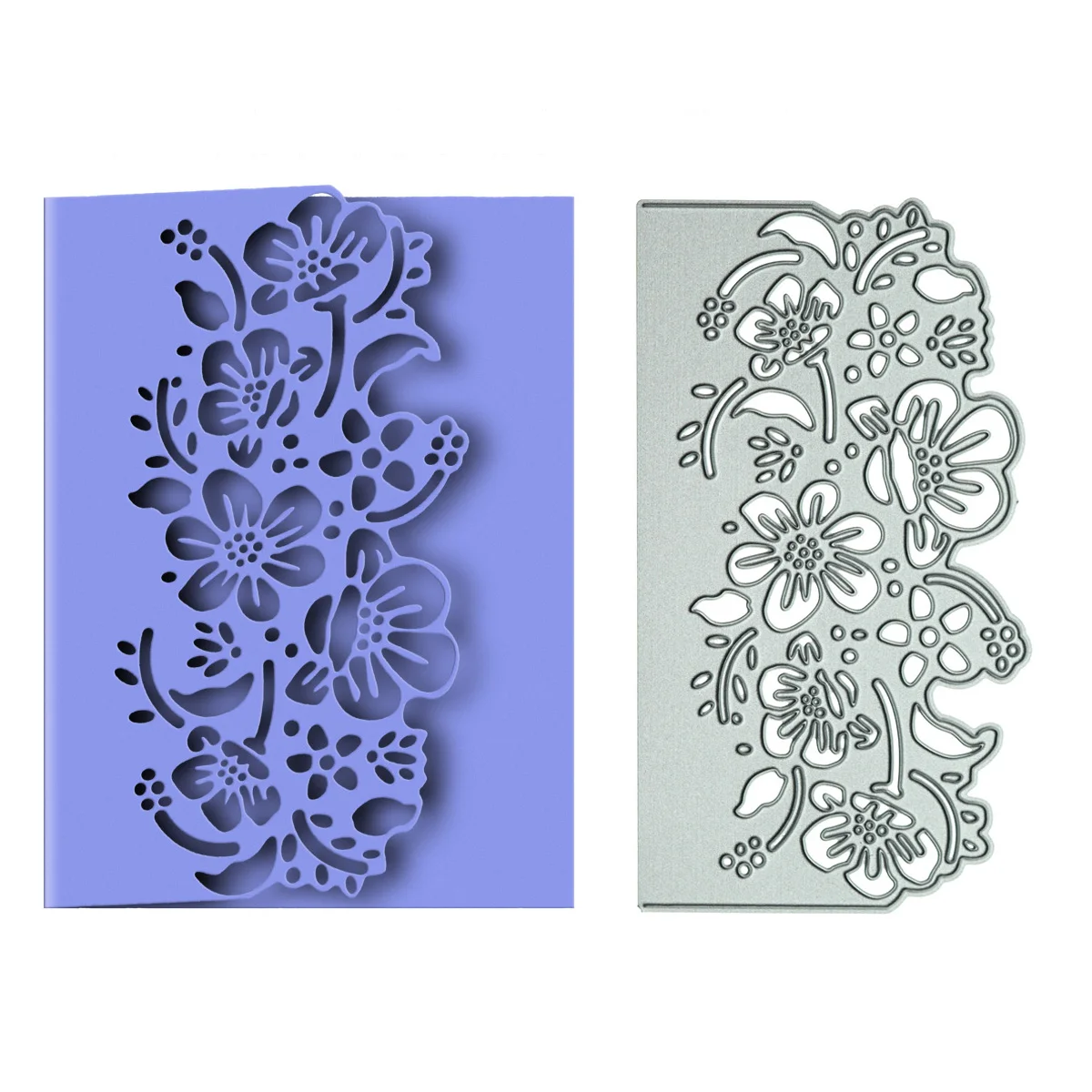 Flower Metal Cutting Die Cut Stencil Scrapbooking Diy Paper Card Cover Edge Envelope Border Decorating Template Mold Embossing