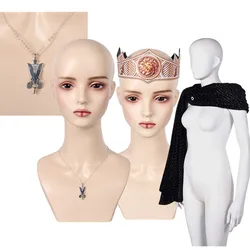 Rhaenys Cosplay Rhaenyra Scarf TV Fantasy Adult Women Necklace Crown Headband Halloween Carnival Costume Accessories Gifts