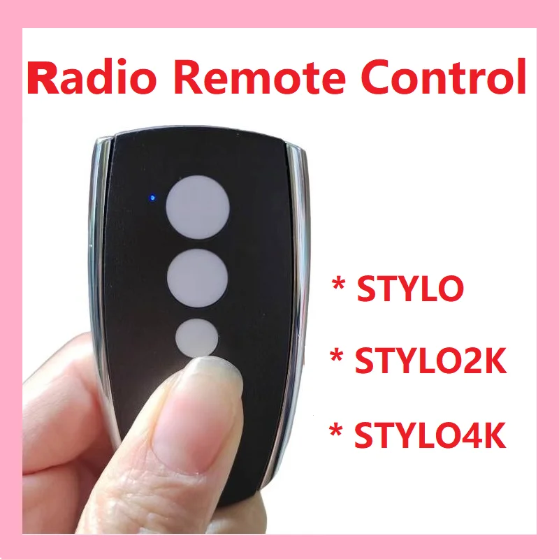 

For STYLO4K Compatible With STYLO2K STYLO4K STYLO Remote Control 433.92MHz Rolling Code Garage Door Gate Opener motor switch