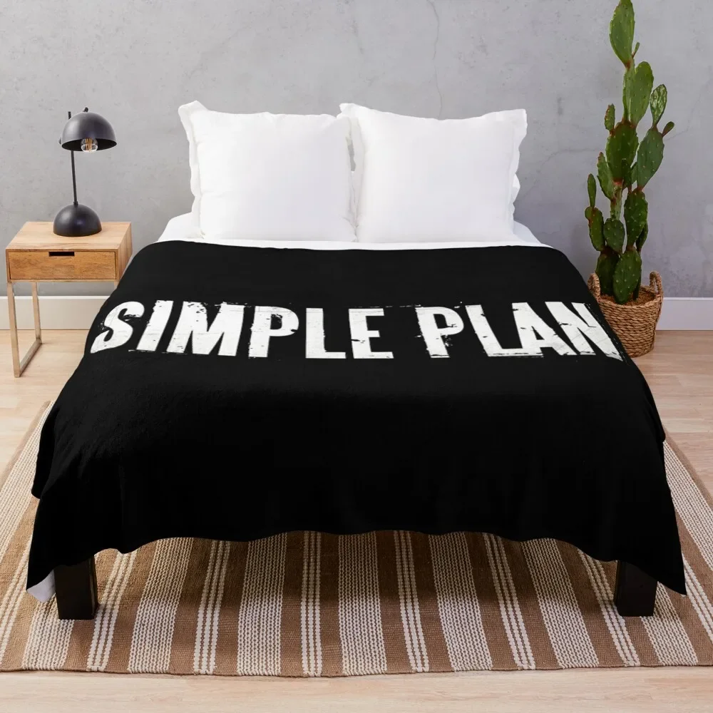 Simple plan Throw Blanket Weighted Retros Blankets