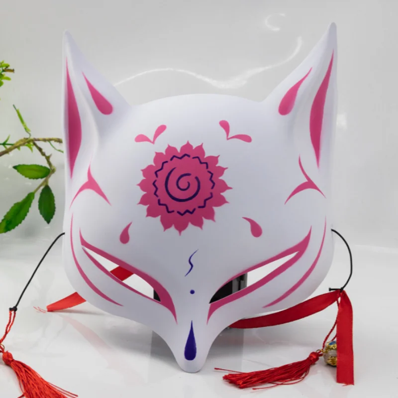 Fox Demon Film and Television Same Style Hefeng Fox Mask Half Face Daughter Child Adult Fox Ancient Japanese Tiktok props