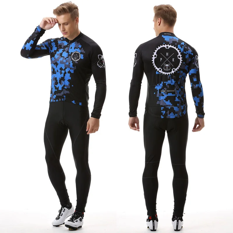 

Men Long Sleeve Bicycle Cycling Sets Anti-sweat Ridng Clothing Suits 3D Padding Cushion Sport Jerseys Customized/Wholesale