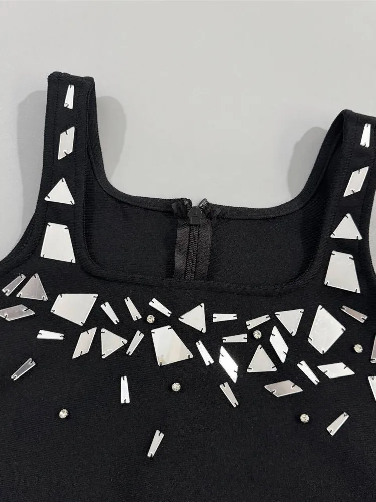 Vestido Corto Sexy sin Mangas de Gasa, Vestido con Banda Elástica, Vestido Informal para Fiesta, Vestido Pequeño, Mezcla de P...