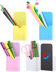 Magnet Pen Holder Dry Erase Magnetic Marker Holder Whiteboard Holders Pencil Cup Refrigerator Storage Organizer for Home School