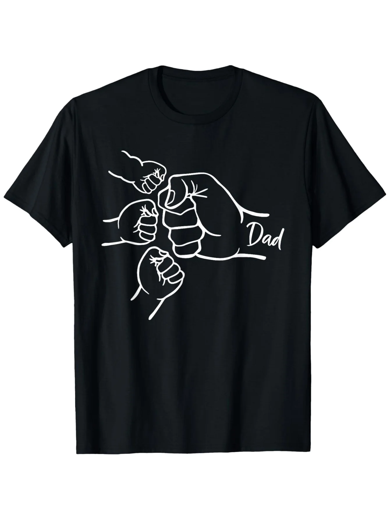 

[father's Day T-shirt] Happy Father's Day Dad Of Three | Fist Bump Father Of 3 Daddy T-shirt