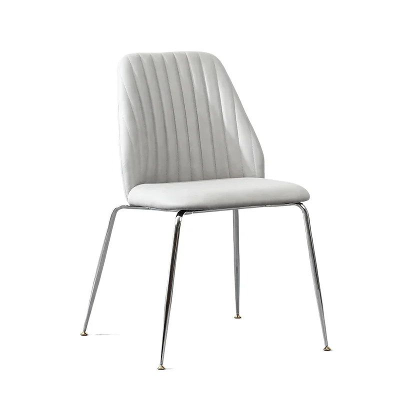 

New Modern Simple Dining Chair Household Nordic Light Luxury Backrest Table and Chair Italian Hotel Restaurant European Chair