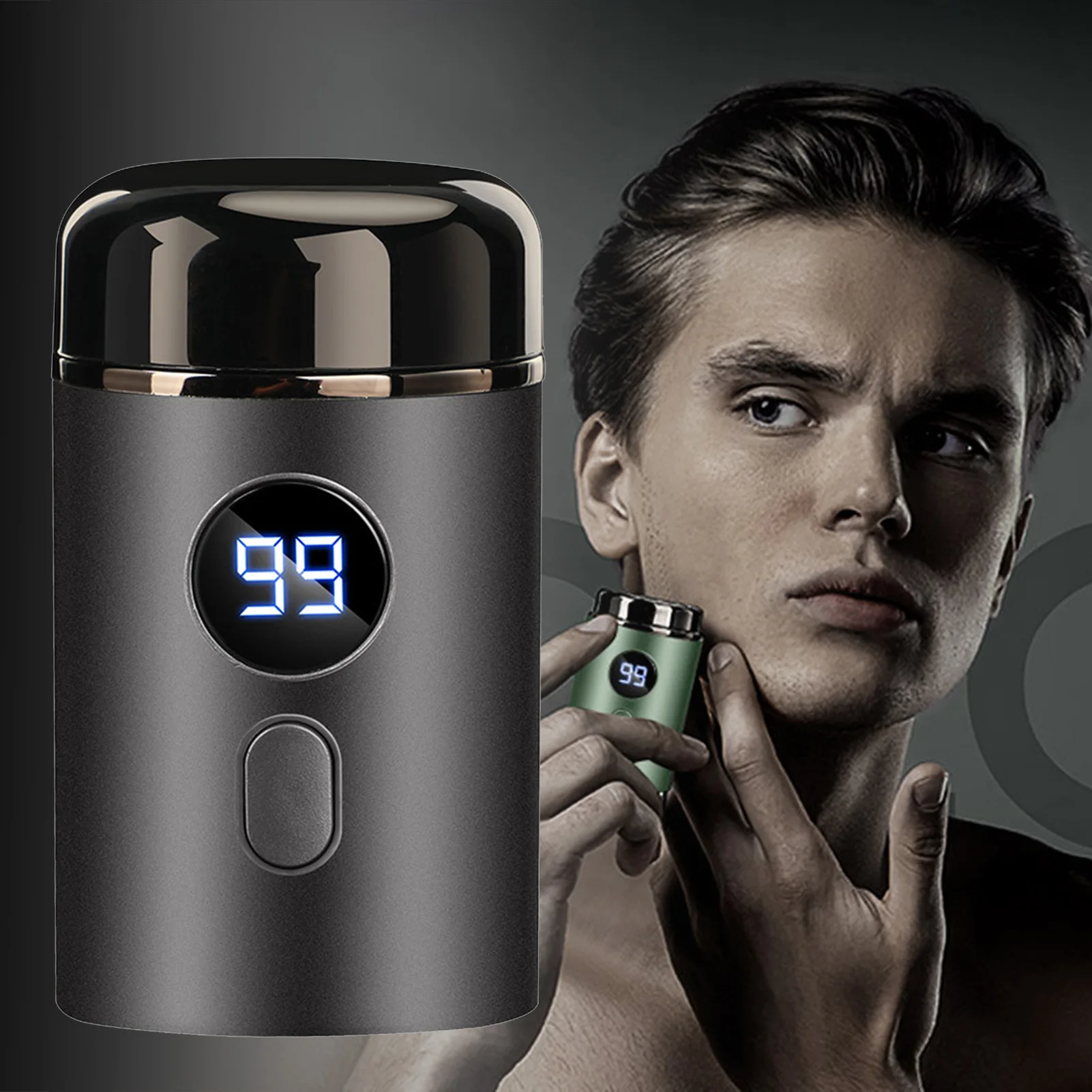 Waterproof Electric Shavers Mini Pocket Size Electric Razor Rechargeable Hair Remover Shaving Tool for Travel Office Business