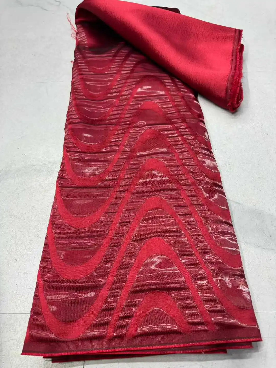 

Новый стиль, африканская нигерийская жаккардовая парчовая кружевная ткань 2026, французская дамасская кружевная ткань из органзы для женщин, платье, шитье своими руками