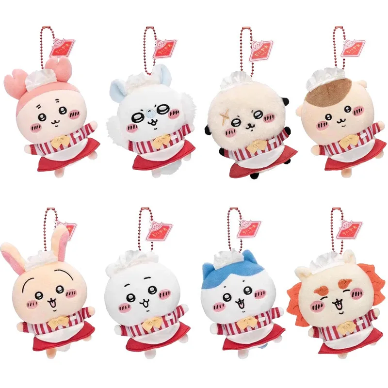 Chiikawa Self-Deprecating Bear Plush Doll Pendant Kawaii Hachiware Usagi Oceanarium Series Jewellery Dolls Bag Charms Plush Toys