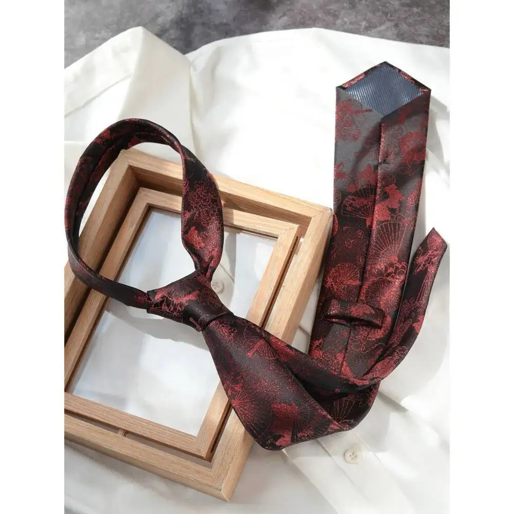 Cravatta artigianale in stile nazionale, accessorio per camicia da abito casual di fascia alta per uomo e donna, moda artistica ed elegante