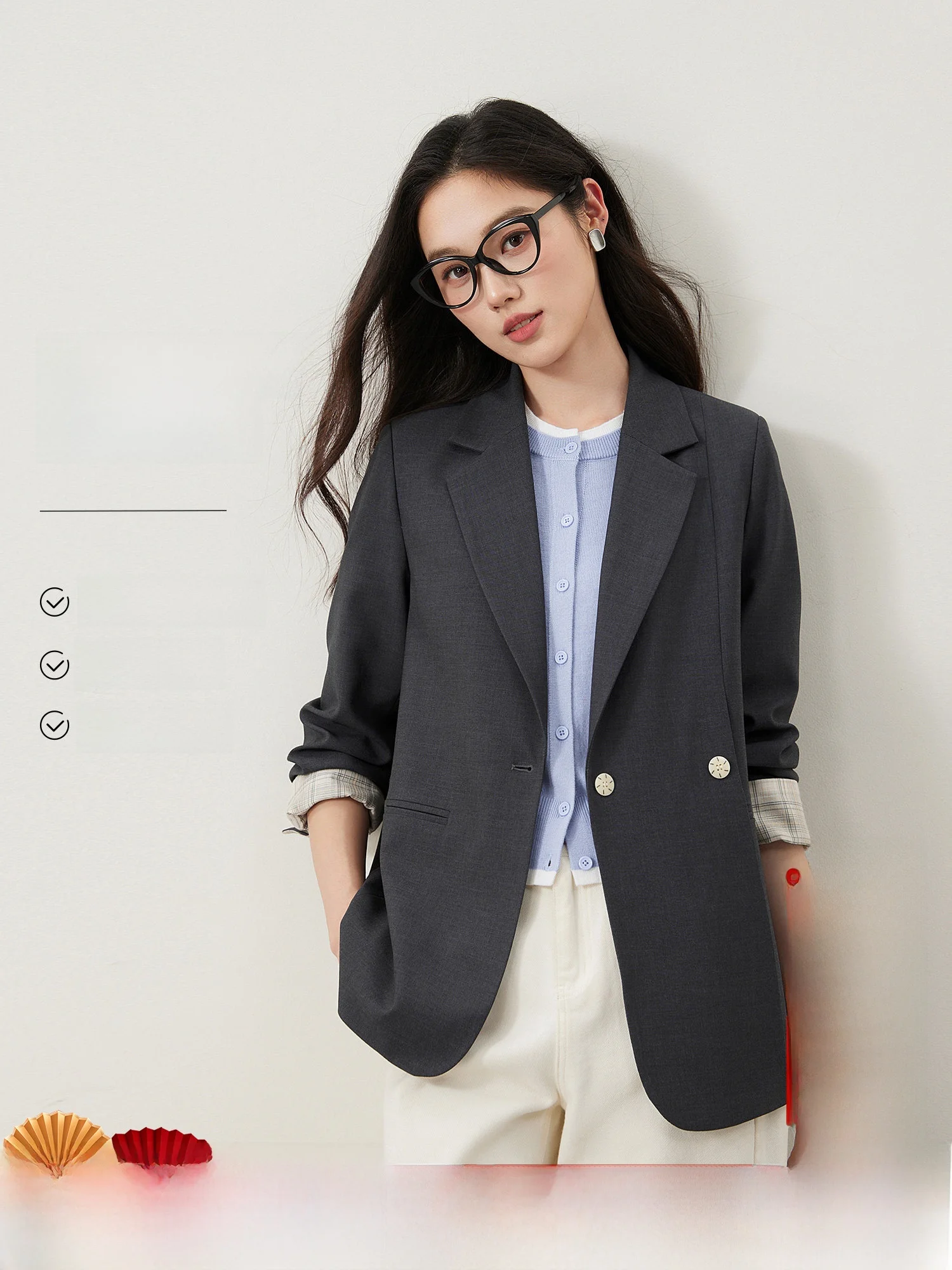 

Необыкновенное женское двубортное асимметричное длинное пальто из полиэстера прямого кроя для повседневной носки, весенняя коллекция, мода