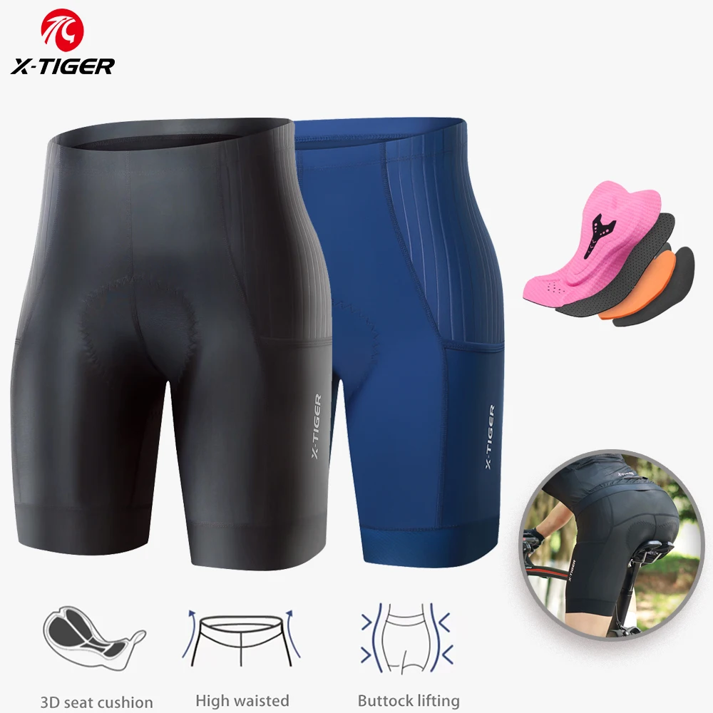 X-Tiger Cycling Shorts Bike Tights ST-MULTI Cushion Pro Lycra Bicycle Shorts Breathable Sports Women Mountain Road Biking Shorts