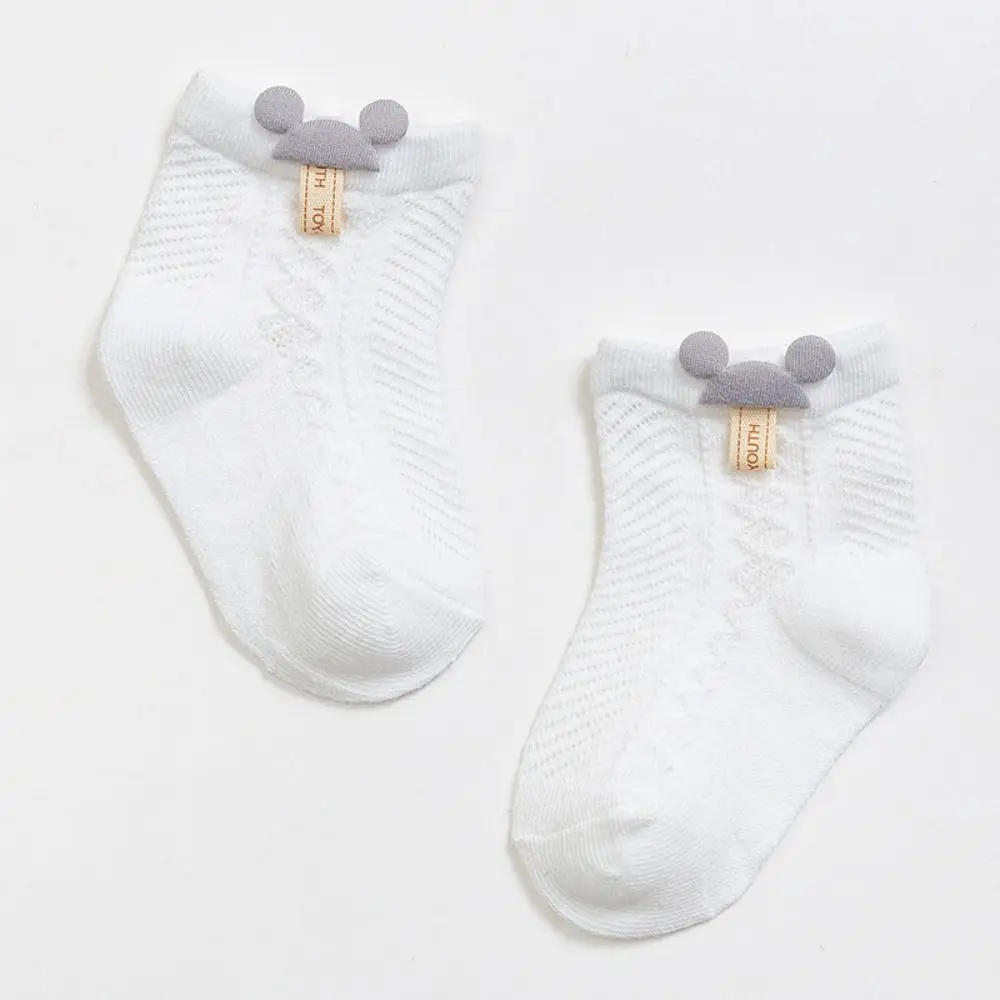 New Breathable Boneless Socks Cotton Spring and Summer Mesh Socks Thin Solid Color Newborn Stockings