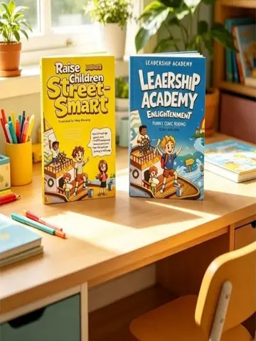 2-BookSet Raise Children Street‑Smart + Leadership EnlightenmentComic Books ChildrenEnglish Parent‑child EducationalReadingBooks