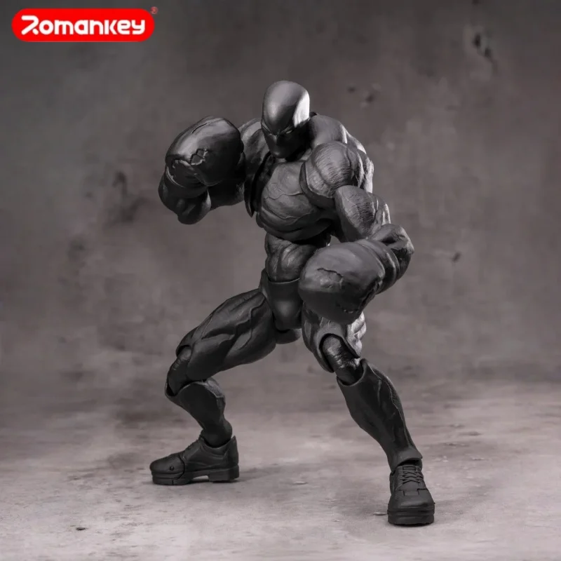 ฟิกเกอร์แอคชั่นชายร่างใหญ่สีดำ Romankey - รุ่นลิมิเต็ดอิดิชั่น ของแท้ ผลิตจาก PVC พร้อมอุปกรณ์เสริมกล้ามเนื้อแบบถอดเปลี่ยนได้ สำหรับงานนิทรรศการ WF