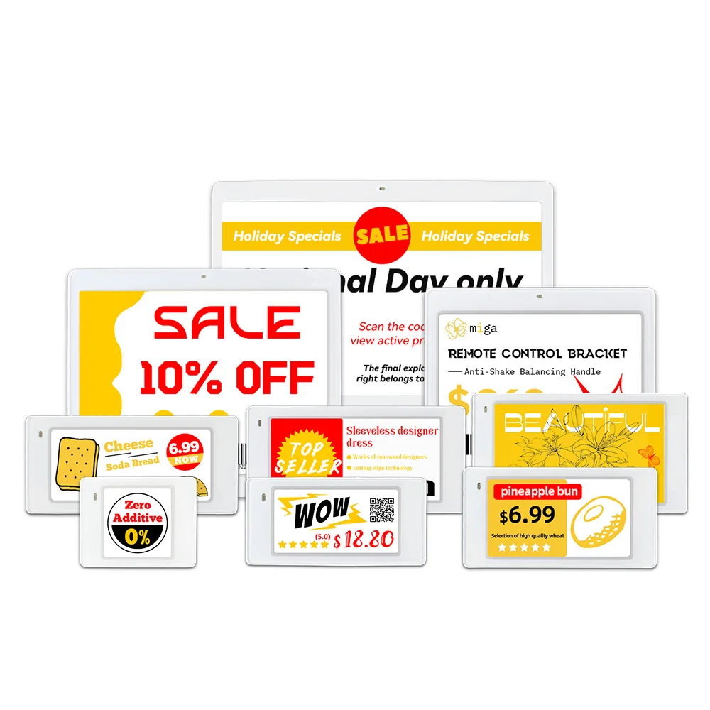 

E-abels Ble5.0 E Ink Digital Price Tags EpaperBLE ESL Easy To Operate Electronic Shelf Label For Supermarket