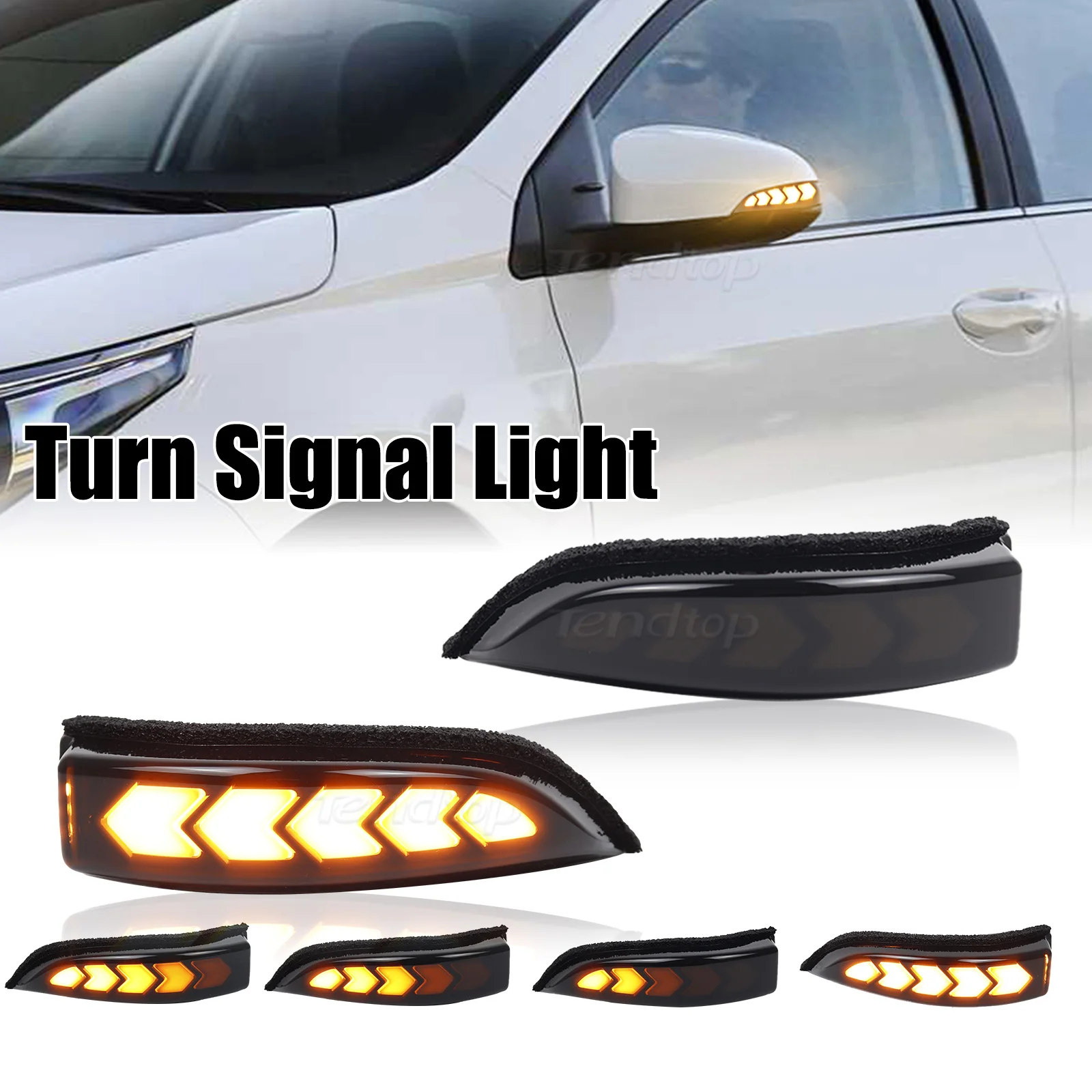 LED Dynamic Turn Signal Side Mirror Sequential Light For Toyota Yaris Prius Vios Corolla Scion IM Campr Venza Avalon RAV4 Etios