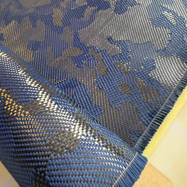 3K 240gsm Tarnmuster Kohlefaser-Kevlar-Mischgewebe 100cm*50cm/30cm pro Stück, für Auto- und Motorradumbauten – Detail 4