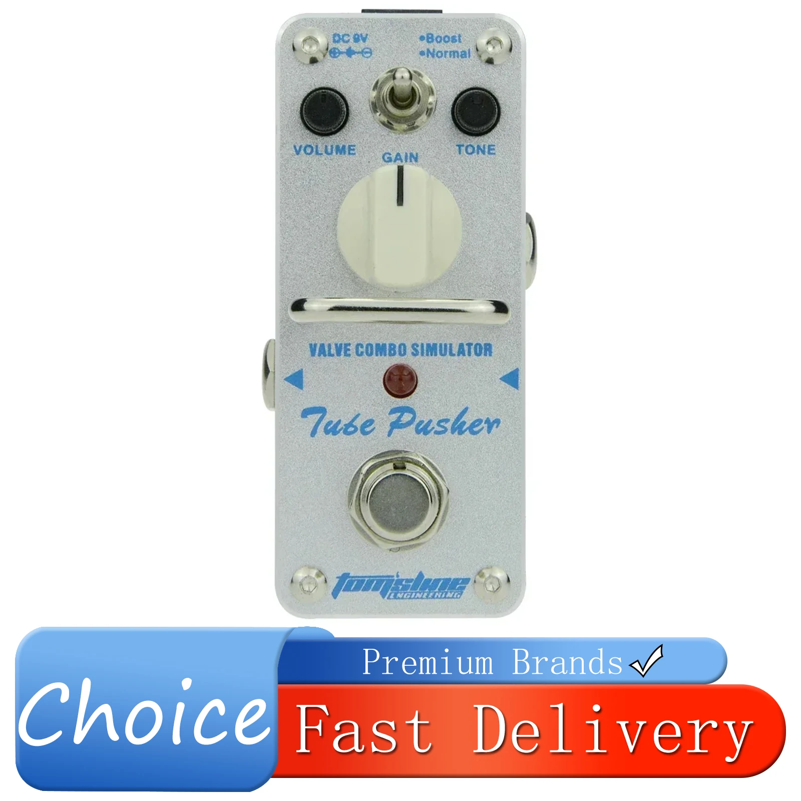 

AROMA Tube Pusher Педаль эффектов для электрогитары Vlave Combo Simulator Effect Mini Analog True Bypass ATP-3 Аксессуары для гитары