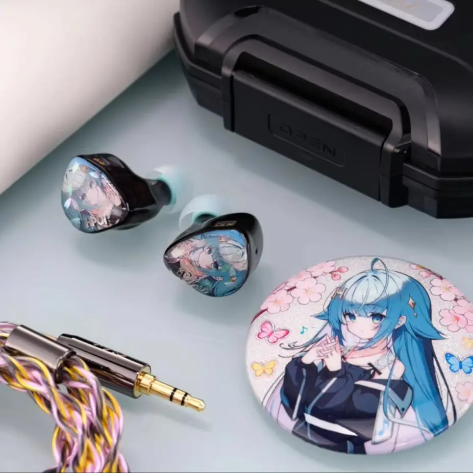 HPOI x Celest Yaksha BC 2DD+1BA+1Planar+1BC Hybrid In-Ear Earphones Anime Character Faceplate IEM with Detachable Cable