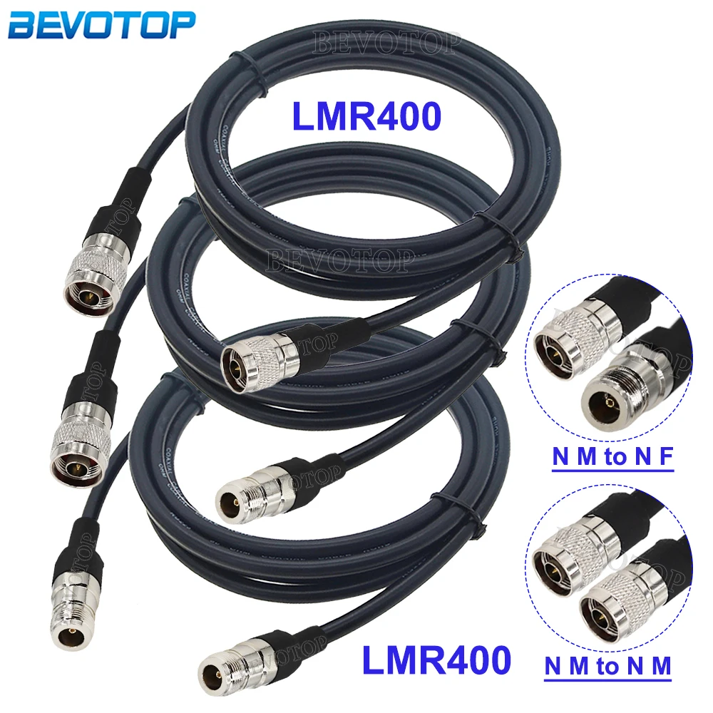 

1Pcs L16 N Male to L16 N Male/Female Connector LMR400 Cable Cord 50 Ohm 50-7 RF Coaxial Extension Jumper Pigtail 0.5M-30M