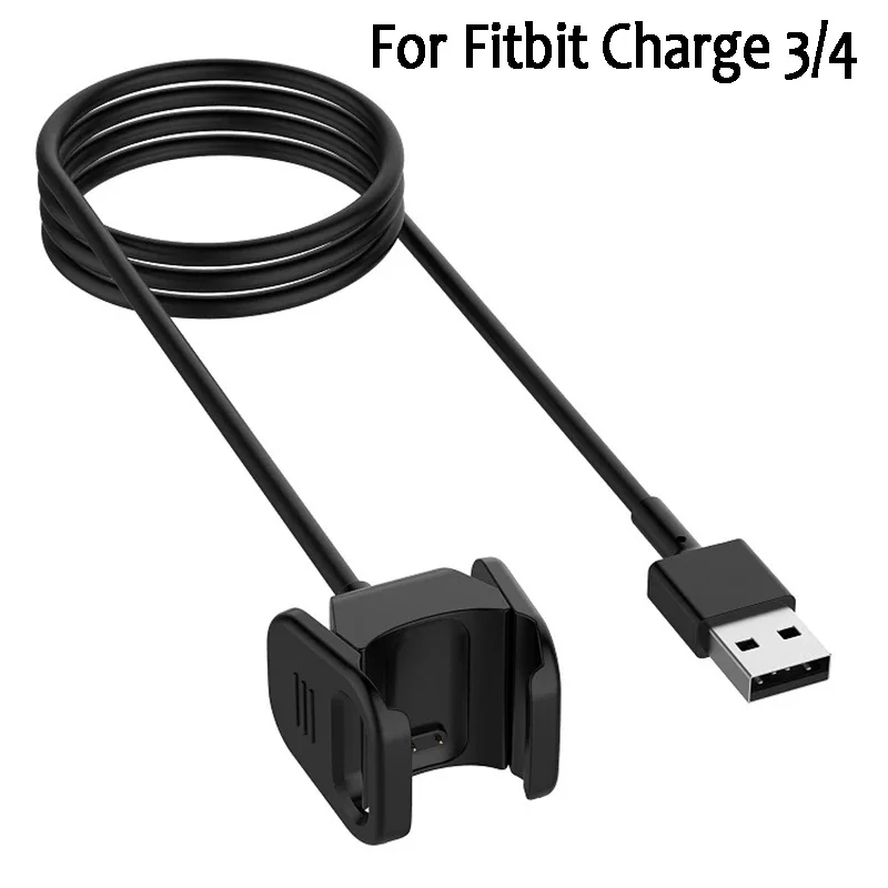 

USB Charging Cable for Fitbit Charge 3 4 band port line dock Charger for Fitbit Charge 3 fit bit charge3 SE adapter