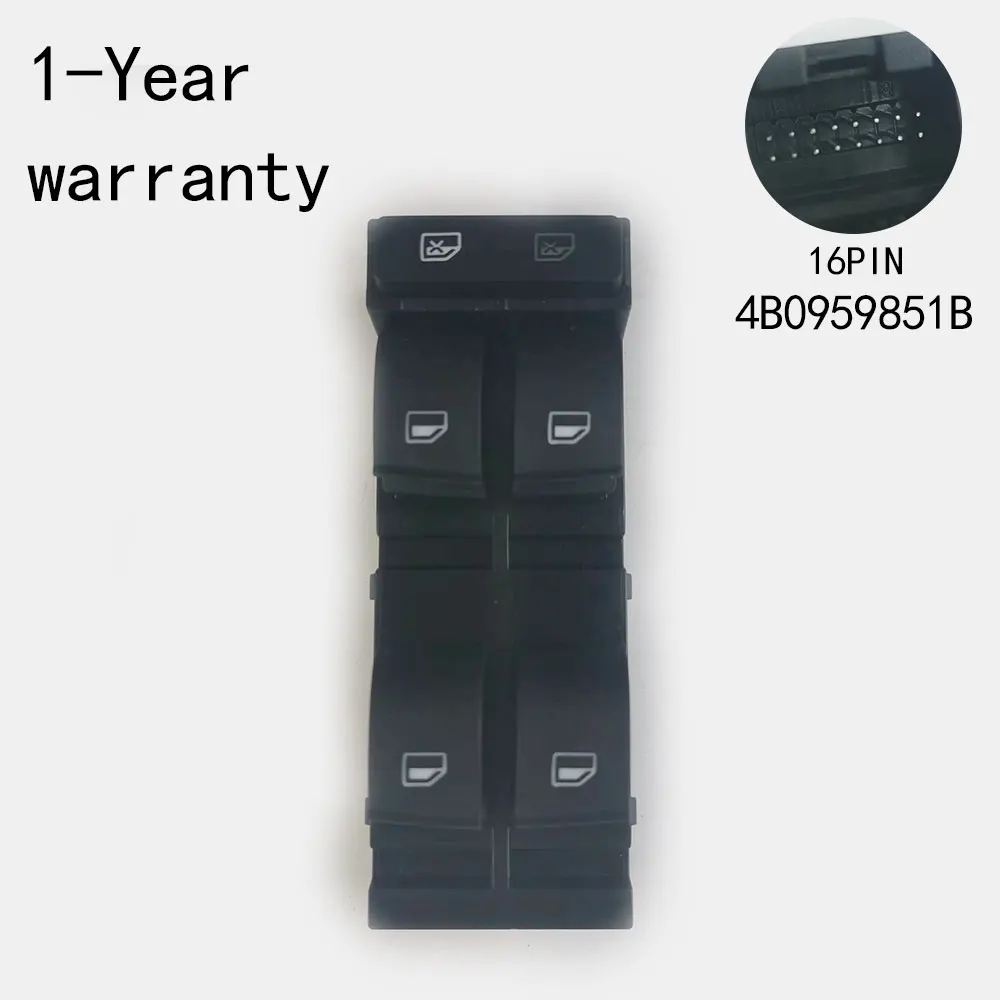 

Lifter switch For Audi A6 S6 2002-2005 A3 S3 2001-2003 A6L 2000-2005 RS6 2003-2004 4B0959851B