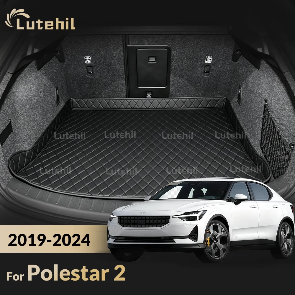 

For Polestar 2 2019-2024 23 22 21 20 Car Trunk Mat Cargo Liner Carpet Interior Accessories Cover Protective Waterproof