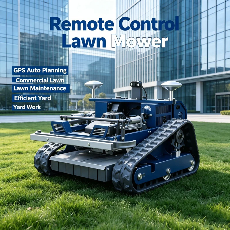 Customized Remote Control Lawn Mower GPS medium-small plantation trimming, one person finish zone weed trimming remotely