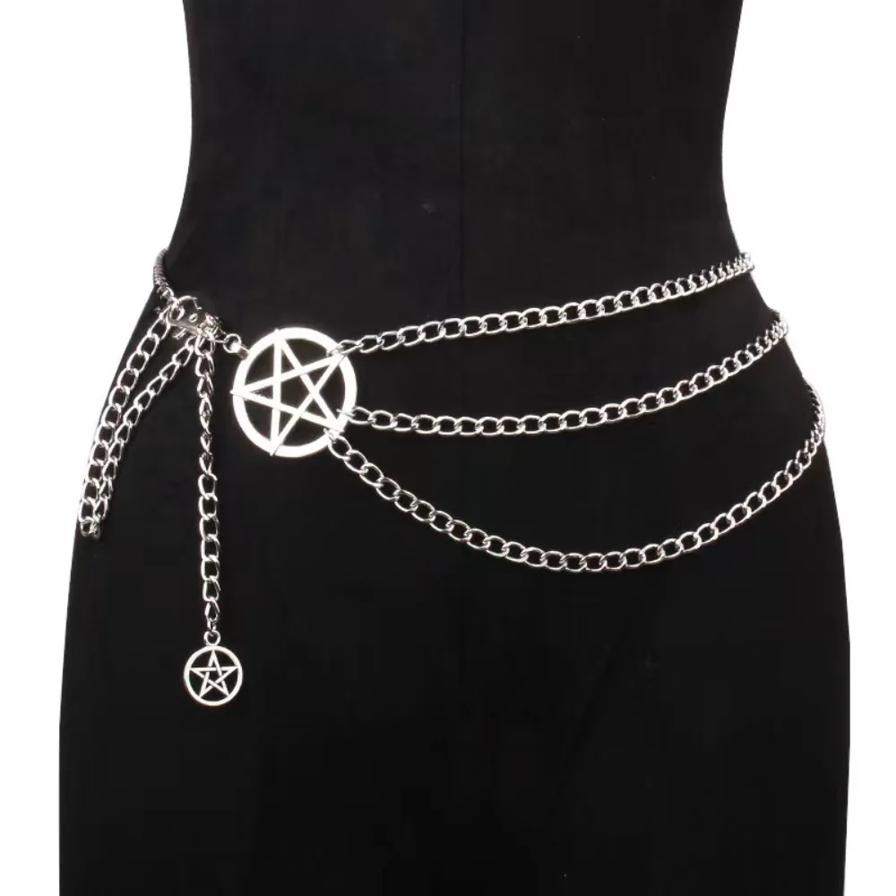 Vintage Alloy Women's Belt Chain, Women's Fashion Versatile Niche Design Tie Belt Chain Hip Hop Style All-match Waist Chain