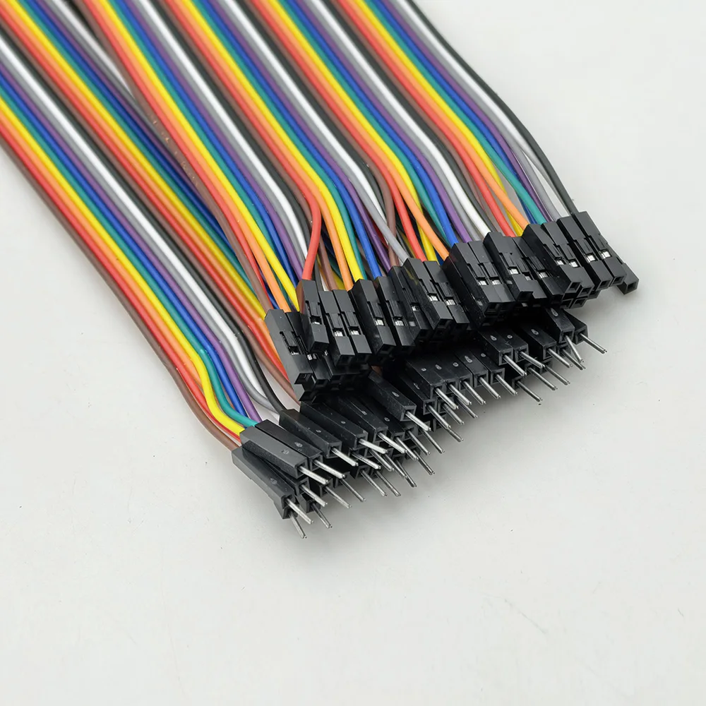 Breadboard Jumper Wire 40Pin Male to Male, Male to Female, Female to Female 2.54mm Connector Ribbon Cable for Dupont Arduino DIY view 5