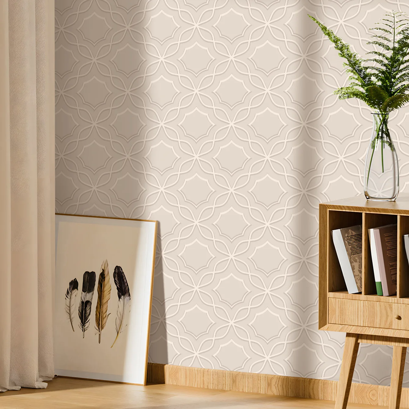 Geometric Peel and Stick Wallpaper Boho Contact Paper for Bedroom Bathroom Cabinets Modern Self Adhesive Wallpaper Window Grills