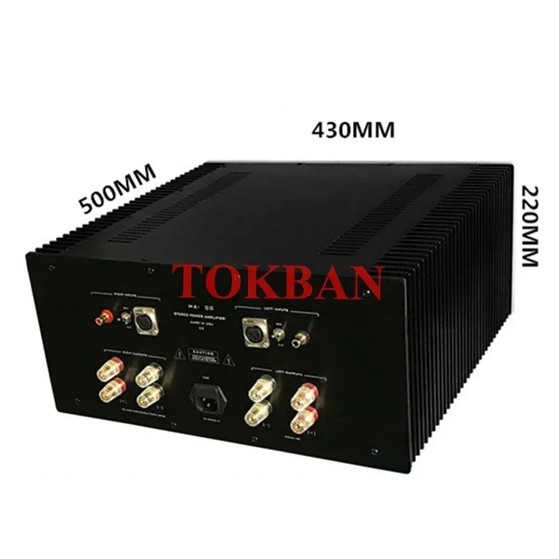 Tokban MA500 Class A Power Amplifier 500w*2 High Power Stereo Amp RCA Balanced XLR High-end HIFI Amplifier Audio