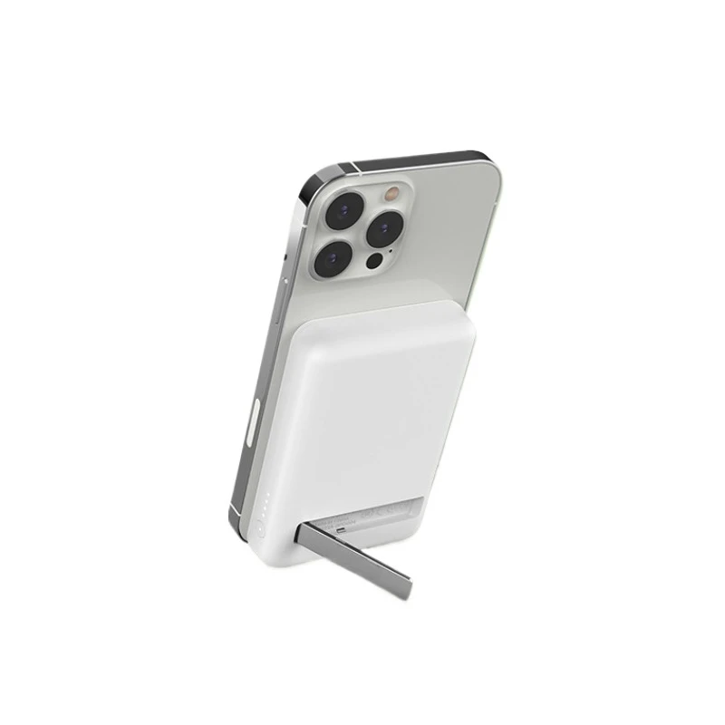สำหรับ iPhone MagSafe แบตสำรองไร้สายแบบแม่เหล็ก พร้อมขาตั้งในตัว