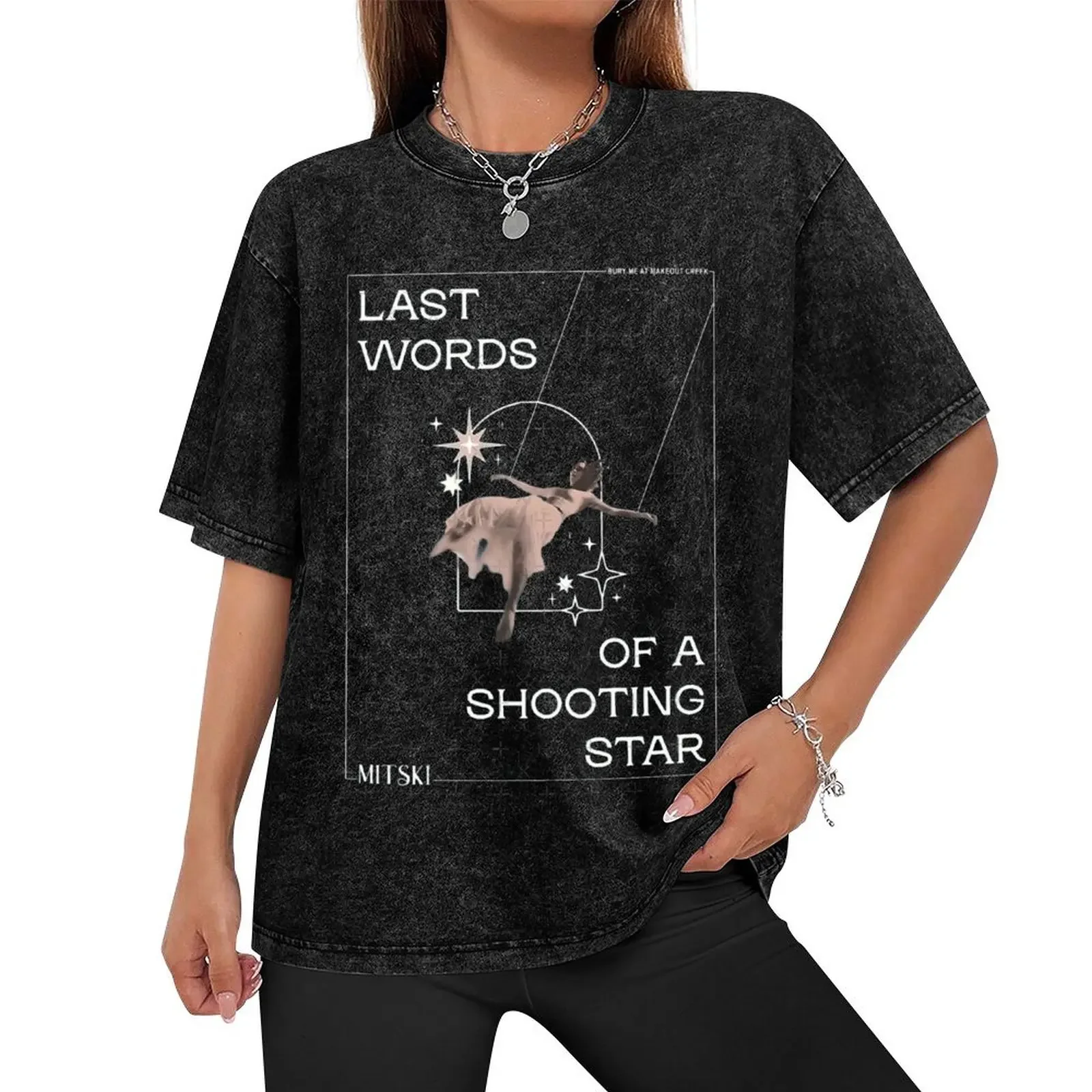 MITSKI Last Words Of A Shooting Start T-Shirt cotton graphic tees quick drying mens t shirt graphic