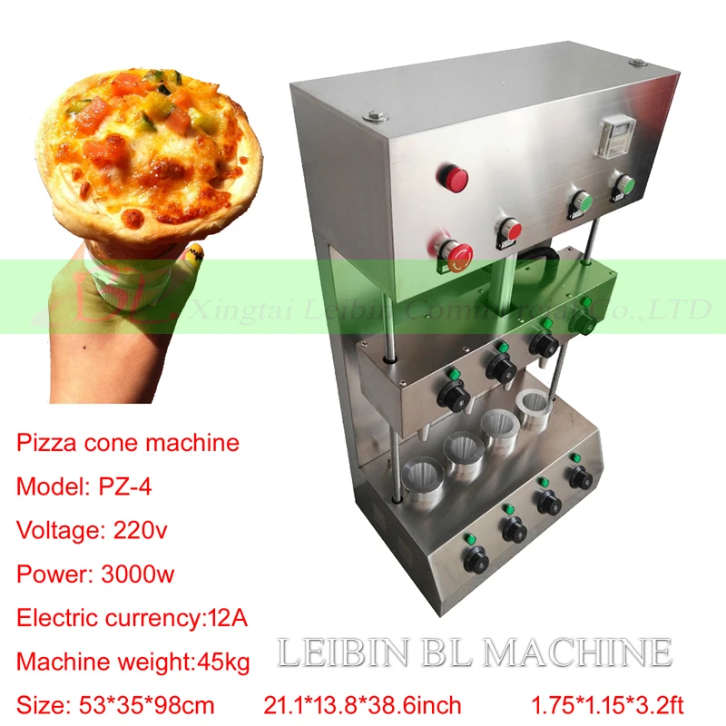 2024New Electric 13*6cm Pizza Cone Forming Maker Machine For Commercial Pizza Cone With Rotary Oven Warming Display Case