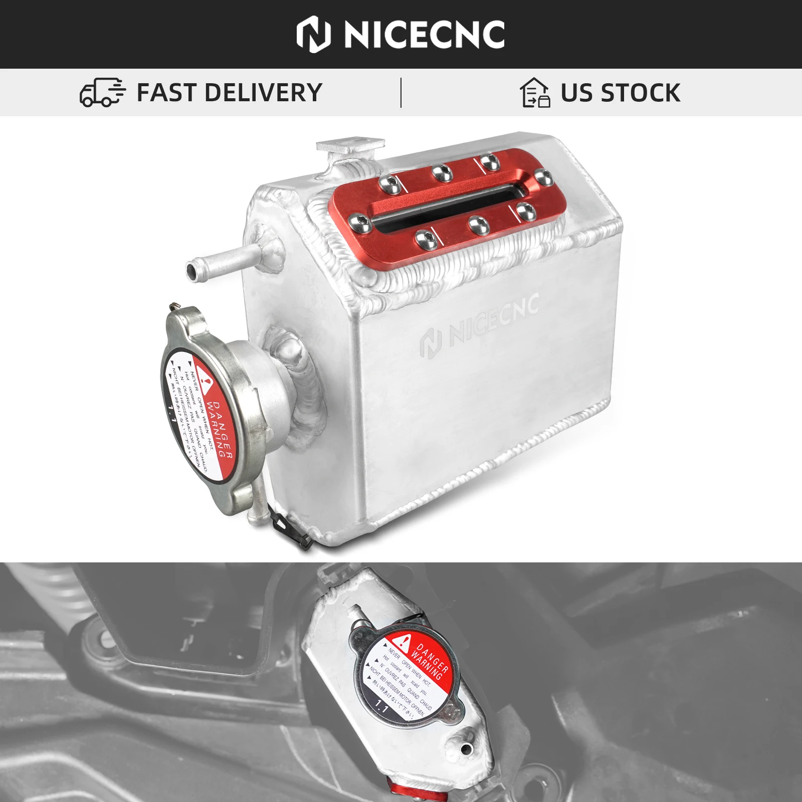 

Coolant Reservoir Tank For Can Am Maverick X3 2017-2022 R RR Max Sport 1000R Trail 800 Defender Max HD8 HD10 UTV Accessories