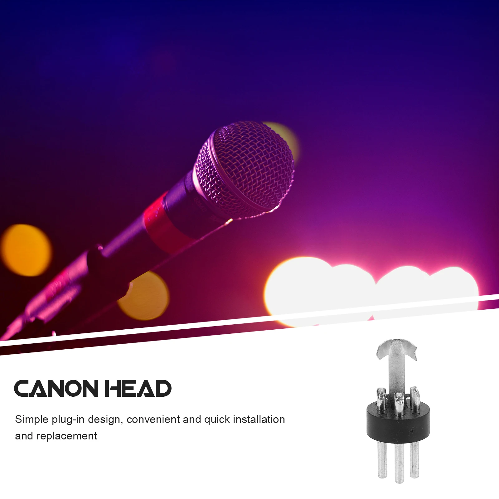 

10Pcs Male Adapter 3 Connector Microphone Plug Replacement Ktv Mic Cable Joint Connector Kit For Live