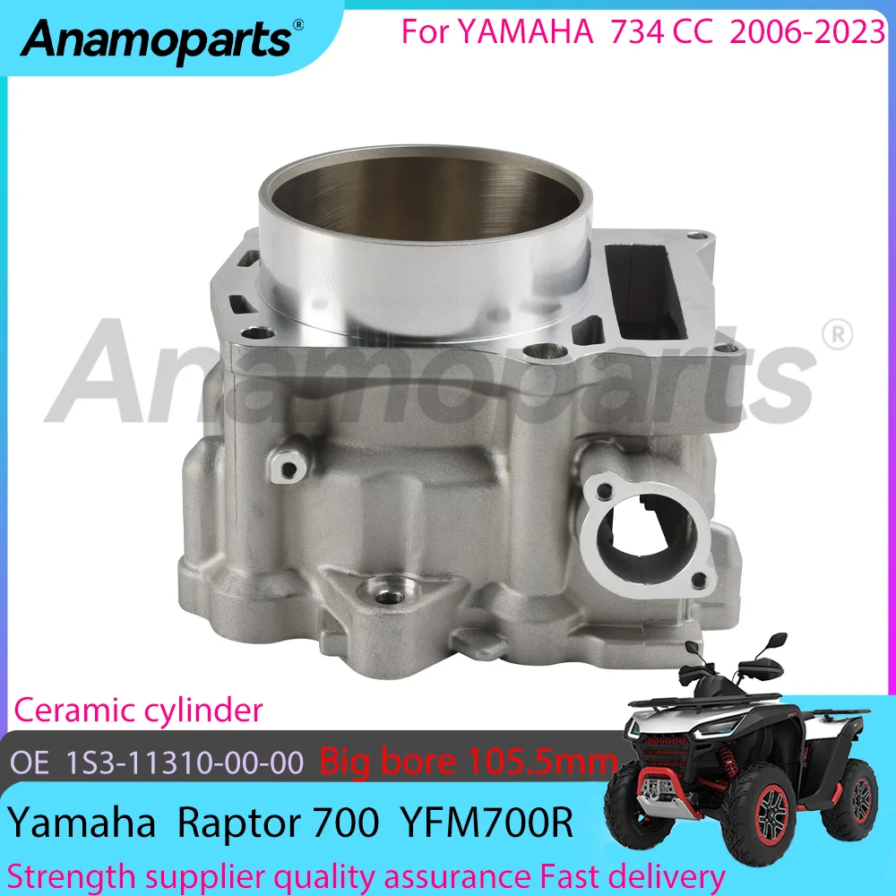 

Big bore 105.5mm Motorcycle engine Repair cylinder block for 2006-2023 Yamaha Raptor YFM700 YFM 700 CC ATV 1S3-11310-00-00