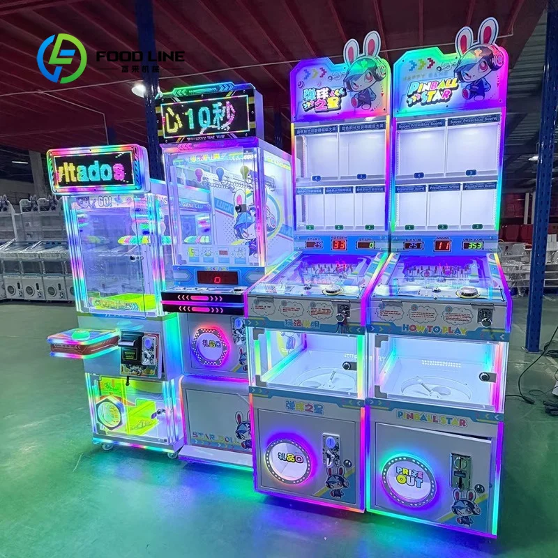 Customized metal coin operated mini capsule toy dispenser pinball amusement game unit english panel wholesale procurement