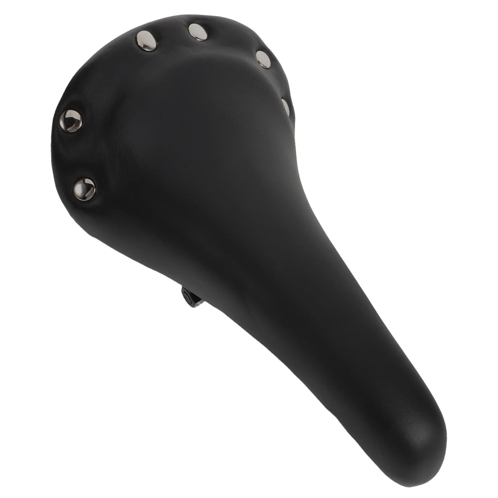 

Retro Bicycle Bike Saddle Vintage Riveted Padded Seat Comfortable Cushion Replacement for Men Women Cycling Black