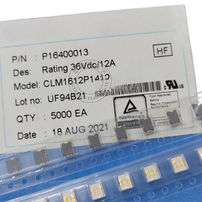 CLM1612P1412 12A 4 string 36V imprint P1412J PTTC Juding three-terminal lithium battery fuse