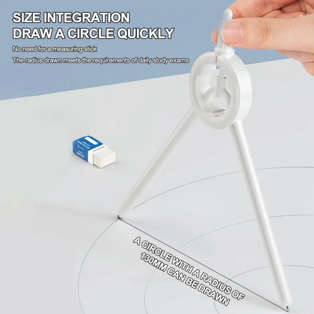 Brújula de dibujo circular para estudiantes, Panel de pantalla Digital multifunción, medidor de precisión, suministros escolares, 1 Juego