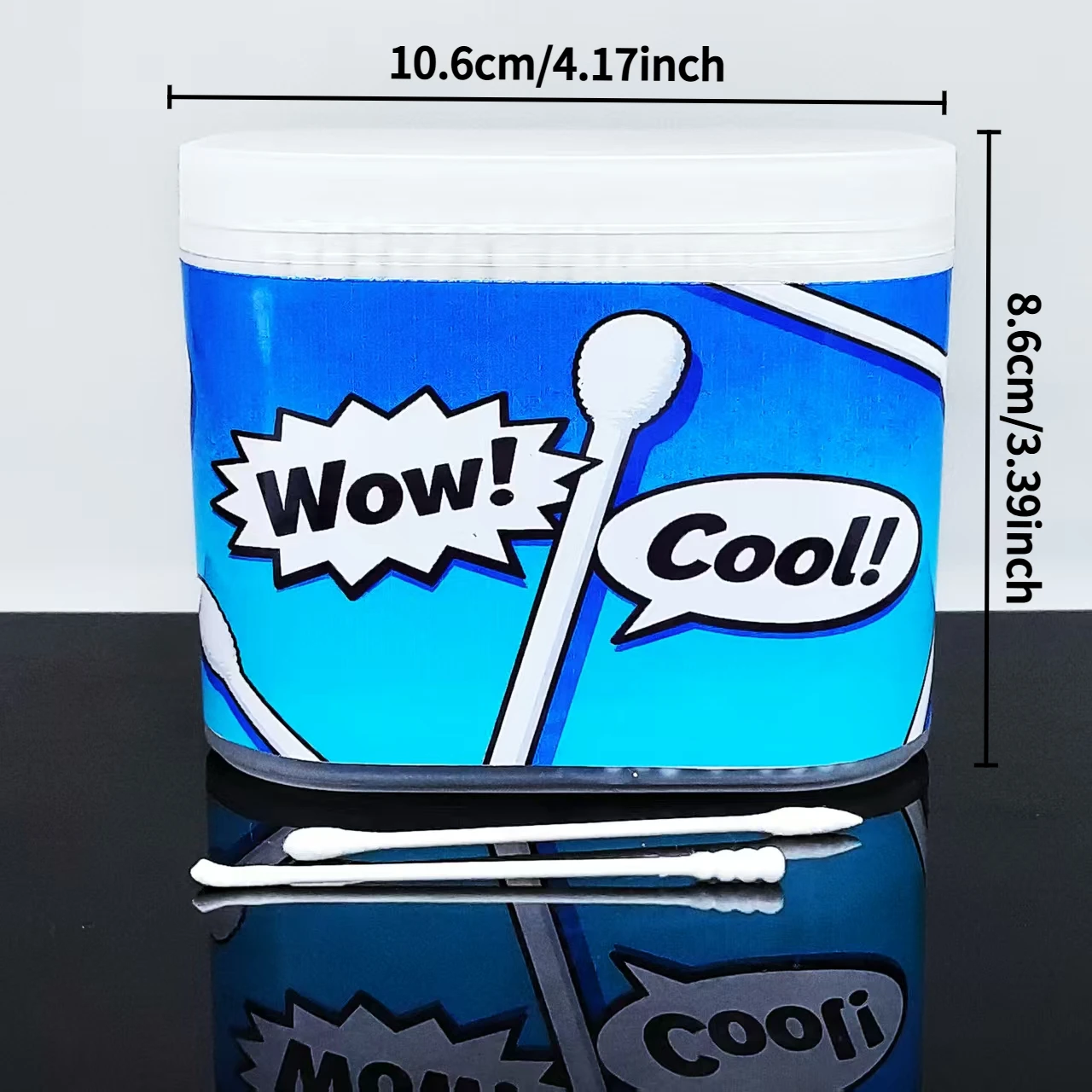 600 قطعة من مسحات القطن ذات التصميم المزدوج الرأس، مسحات قطنية مستديرة ومدببة مع ملاعق الأذن، أعواد أعواد قطنية